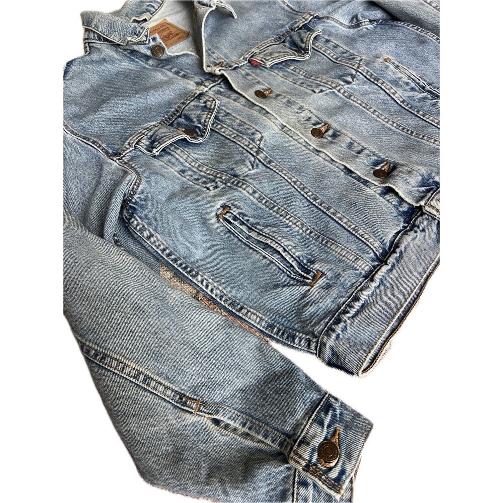 Levi’s 70507-0389 90s Vintage Blue Denim Trucker Jacket Mens Small USA - Picture 6 of 12